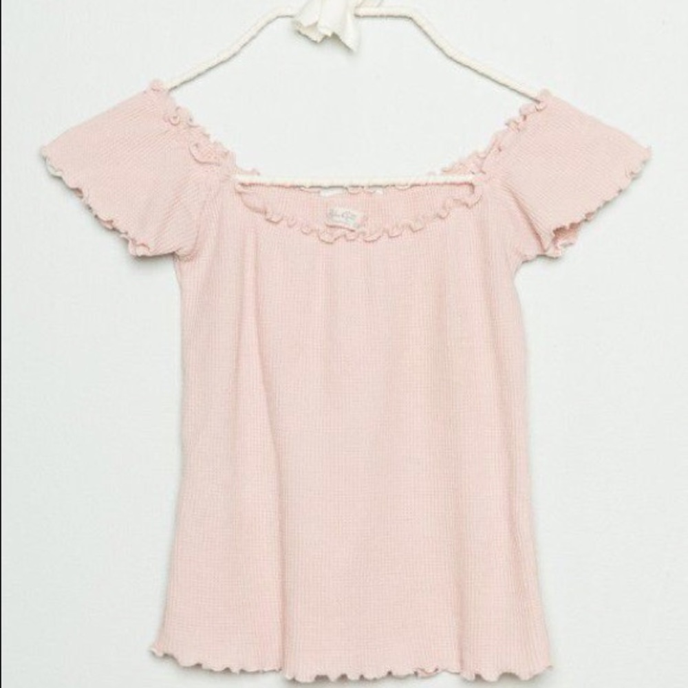★ John Galt ribbed thermal crop top ★